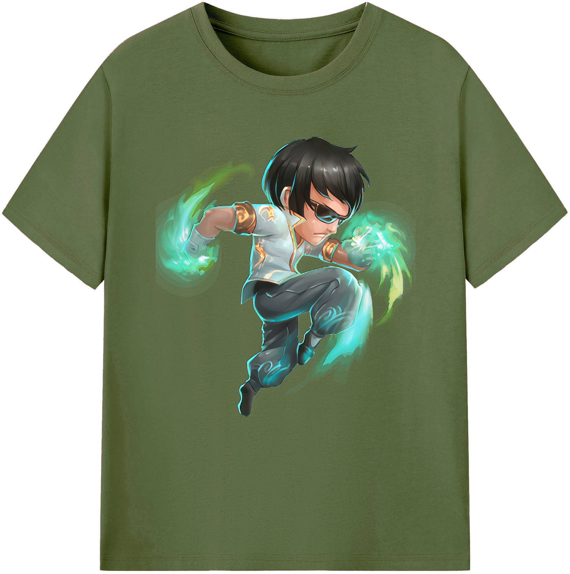 （画像用） リーグ・オブ・レジェンド League of Legends LOL 綿100％半袖Tシャツ（フロントプリント）